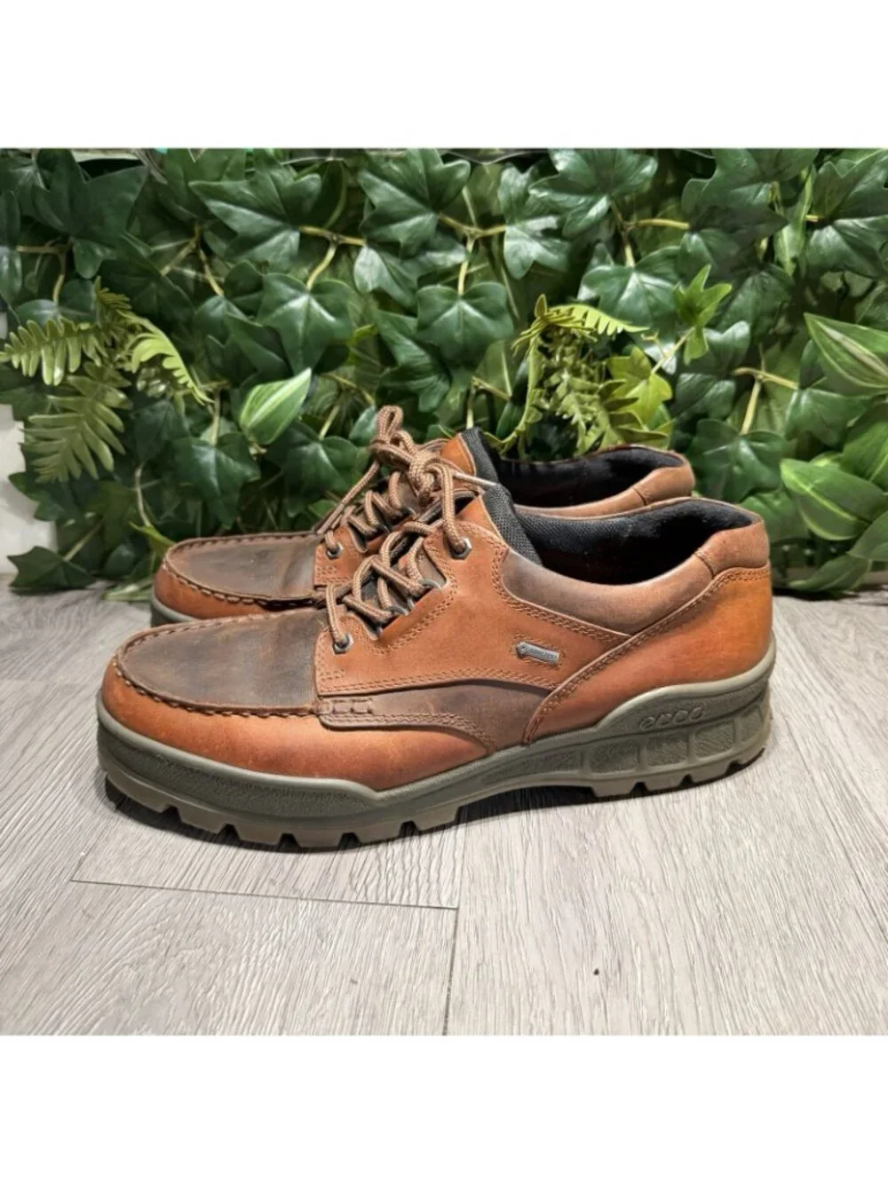 ECCO Mens Track 25 Boot Size 45 11 Brown Leather GoreTex Waterproof Hiking Trail